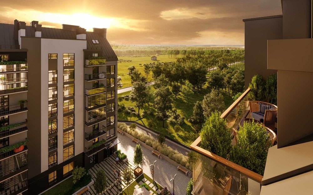 Квартира від забудовника ЖК (Park Residence). 3-кімнатна 74 м.кв