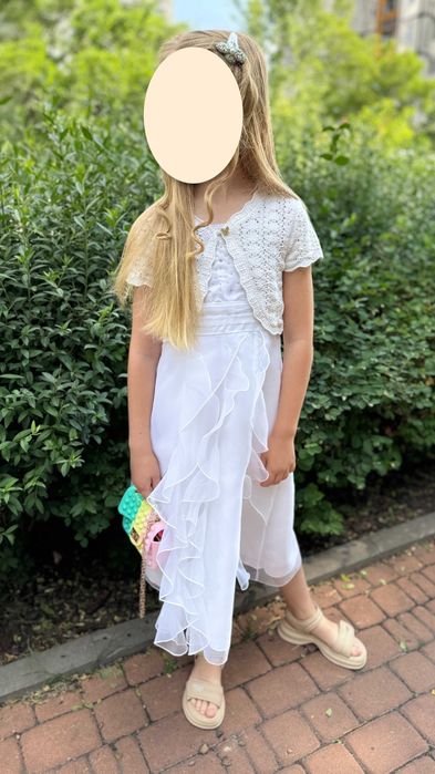 Святкова сукня зі стразами, 8р, сарафан,  134-140