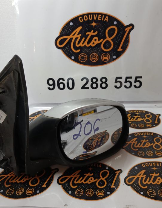 Espelho retrovisor manual direito peugeot 206 sw ano 2002