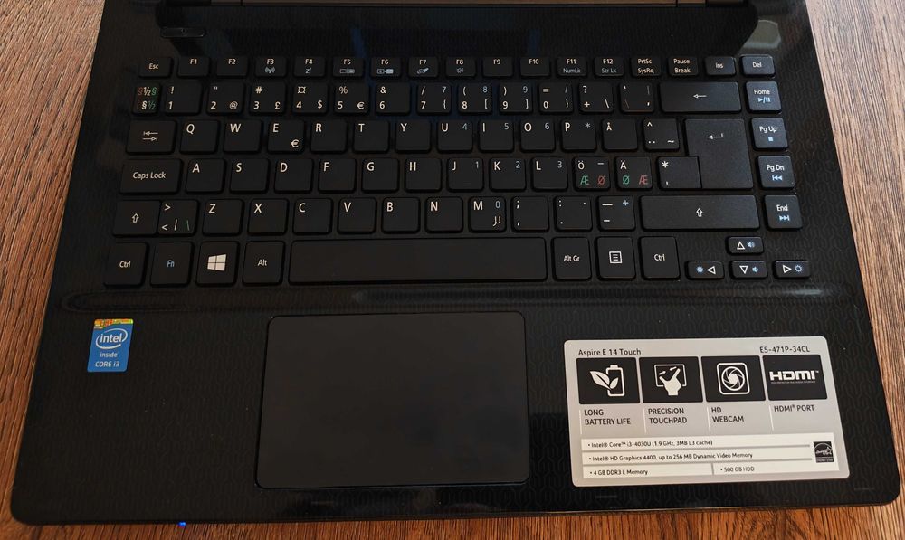 Dotykowy ACER E14 Touch 14"/i3/SSD