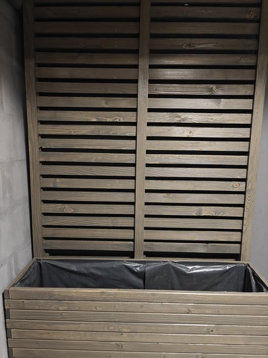 2 donice z pergola nowe drewniane