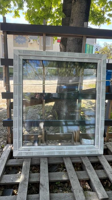 Okno PCV 129x144 3 szyby wyprzedaż OKAZJA CENOWA - NOWE OD RĘKI! z magazynu