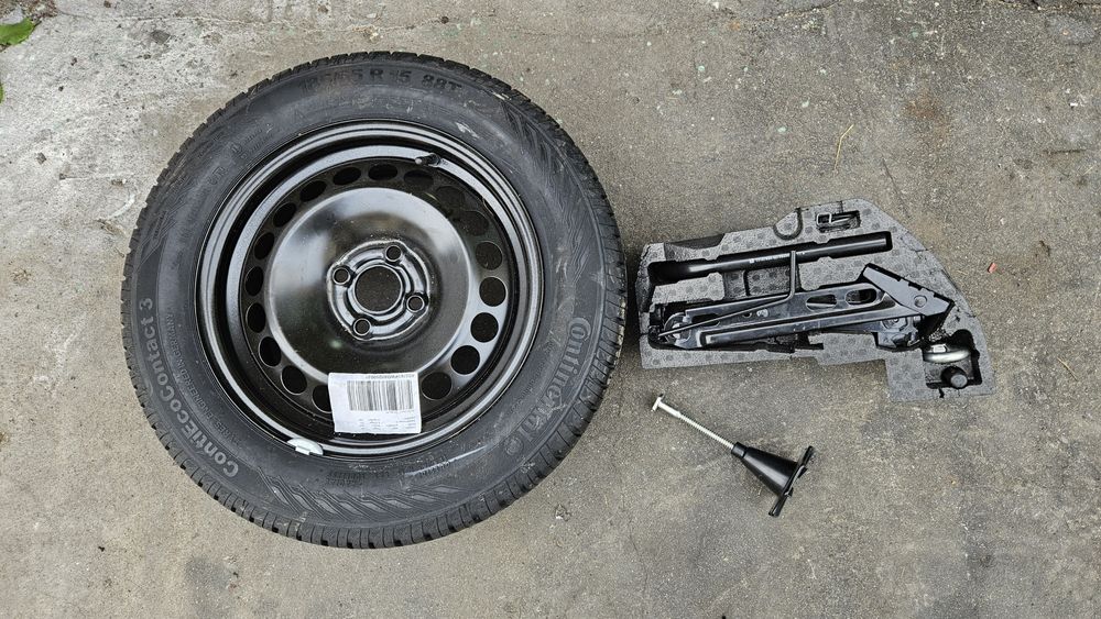 Nowe koło zapasowe dojazdowe wkład lewarek zestaw opel corsa d e 4x100