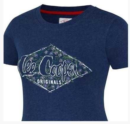 Lee cooper - koszulka damska - granatowa L