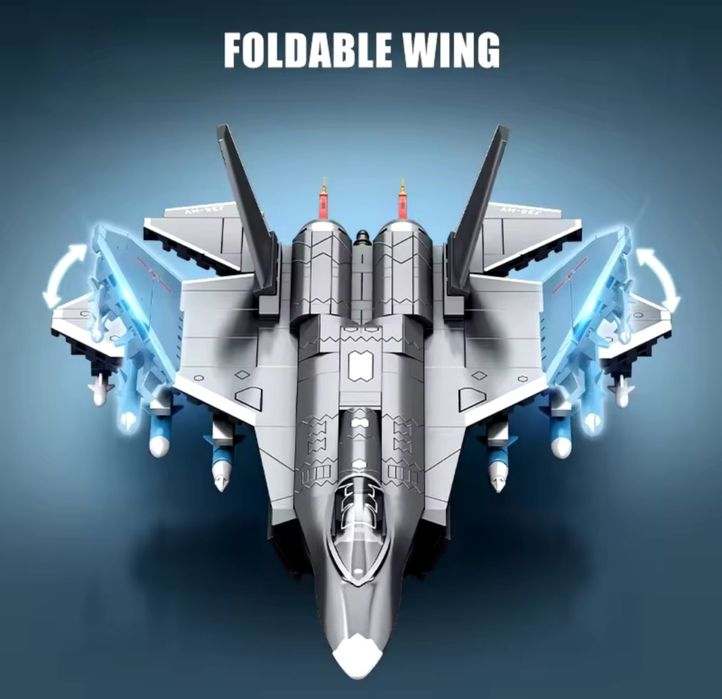 Конструктор Lego военный самолёт 621 блоков Лего