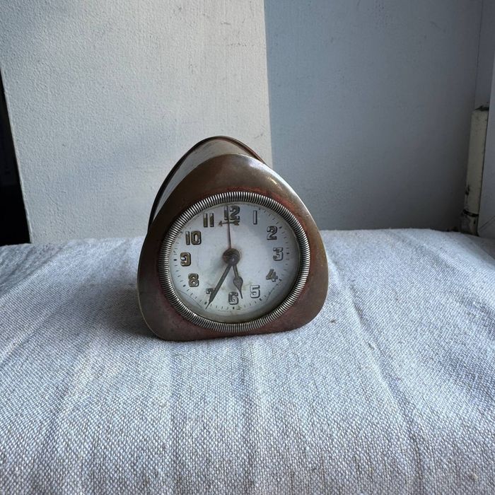 Zegar Budzik podróżny HAU Junghans Art Deco