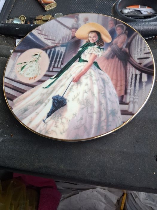 Talerz ozdobny w BDB stanie i inne