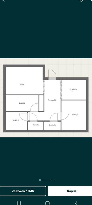 Mieszkanie 4 pokoje Retkinia