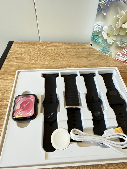 Smartwatch Mini Kit Completo — Relógio Inteligente com Pulseiras Extras e Carregador