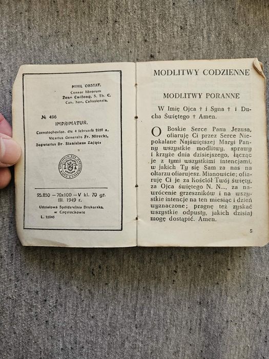 Książeczki do nabożeństwa, modlitewniki.  Stan jak na zdjęciach.