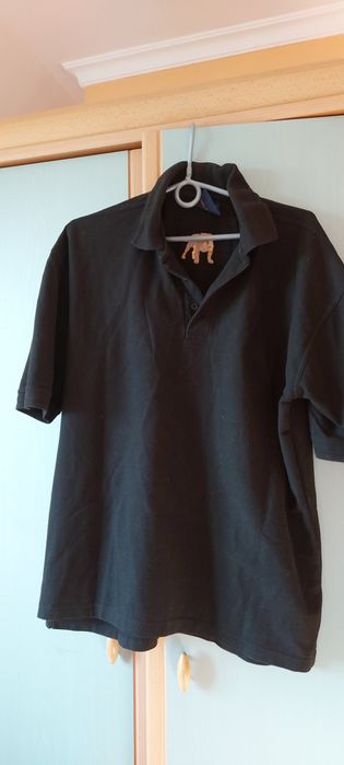 Koszulka polo czarna męska