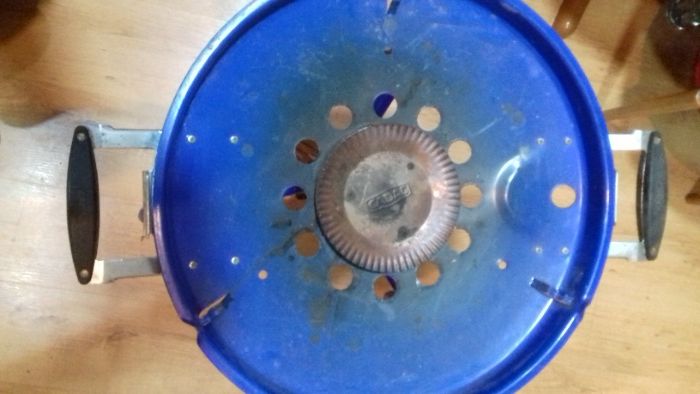 Duży palnik gazowy, składany.