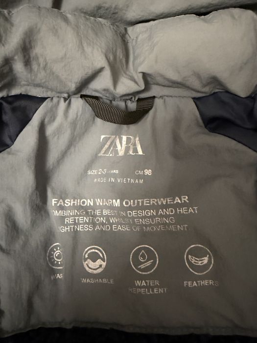Пуховик дитячий Zara куртка