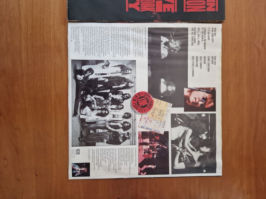 Disco de vinil "Live In New York City", John Lenon