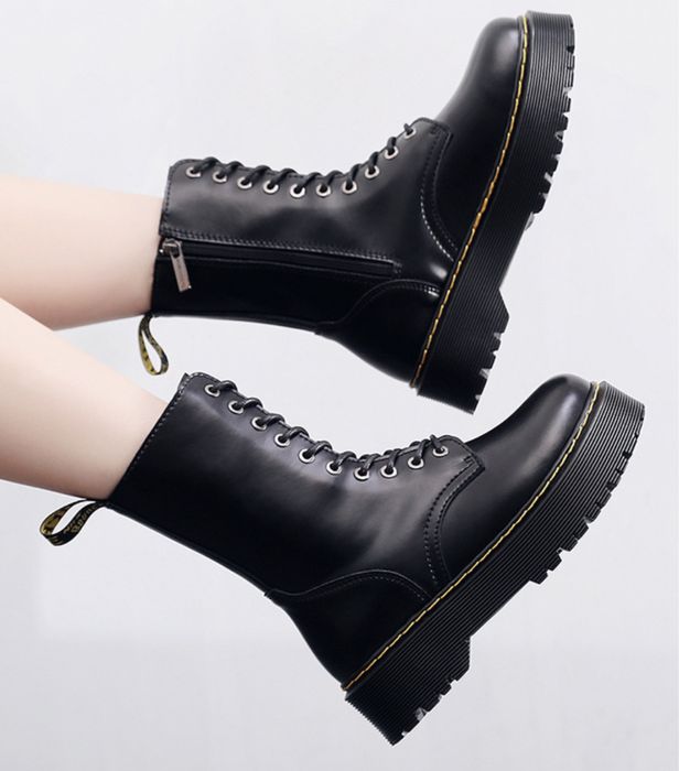 Glany platforma koturna workery goth punk jadon 10 oczek