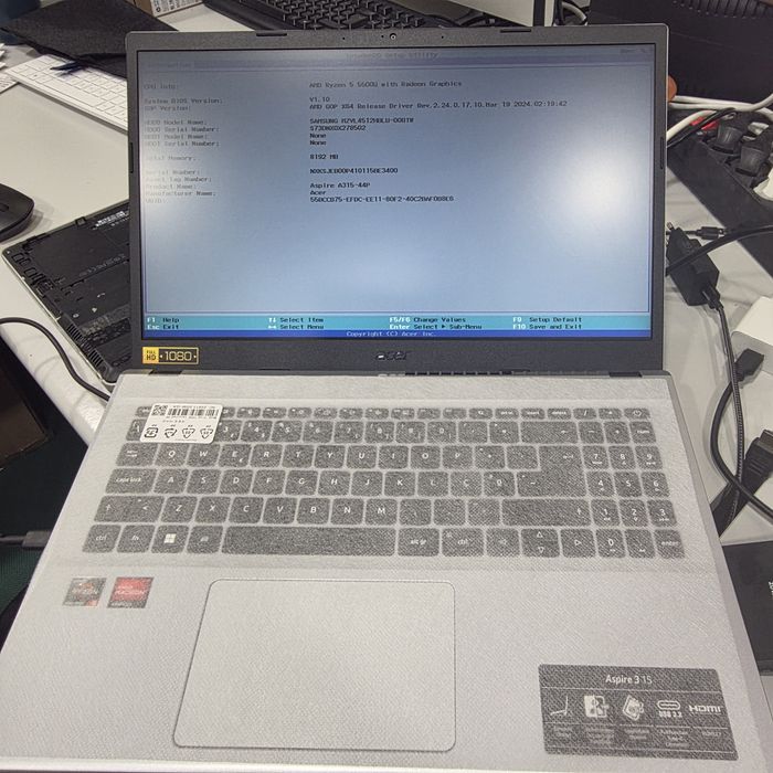Portátil Acer A315-44P