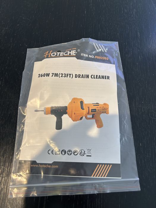 Elektryczna Spirala Do Przepychania Rur Hoteche 7M 260W