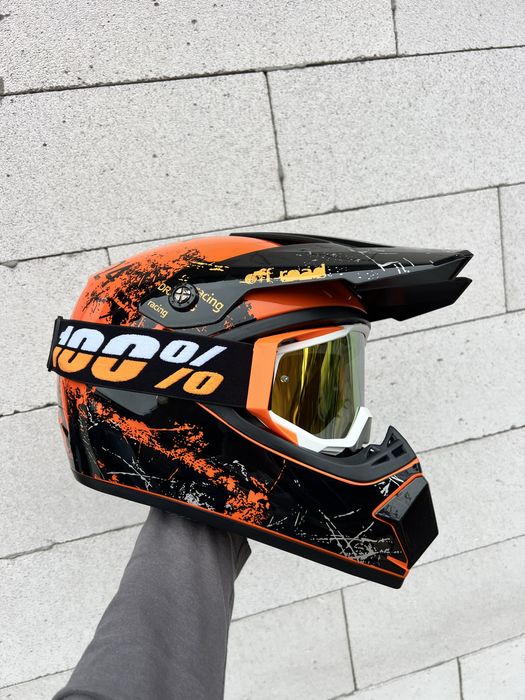 Мотошлем, эндуро шлем, кроссовый шлем, вело шлем, шлем для мотоцикла