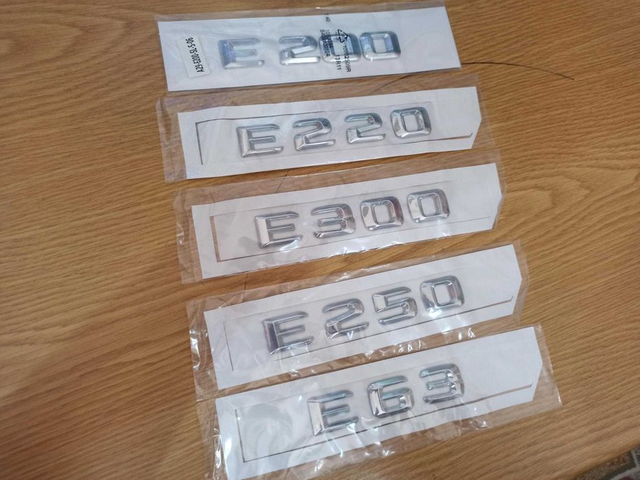 Símbolos letras BMW Série 1 2 3 | Mercedes E200 E300 KOMPRESSOR CDI