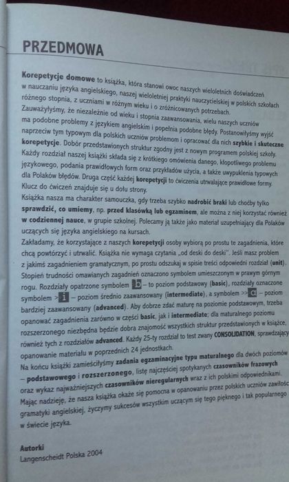 Jezyk angielski korepetycje domowe