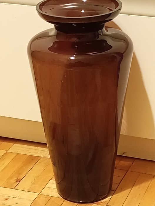 Wazon PRL kolorowe szkło