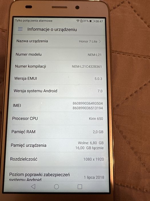 Smartfon Honor 7 Litle