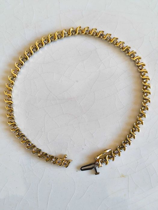 Bransoletka Tenisowa z diamentami 1,47 CT / certyfikat