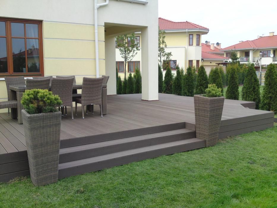 deski tarasowe kompozytowe wpc tarasy balkony donice