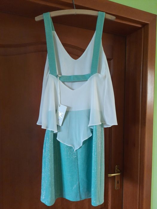 Sukienka na okazje bez rękawów lato elegancka