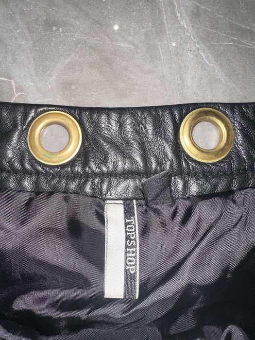 Spódniczka skórzana pikowana Topshop rozm. 38