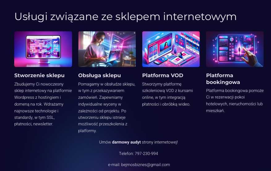 Tworzenie Logo / Stron WWW / Pomoc / Grafika / Video / Sklepy Allegro