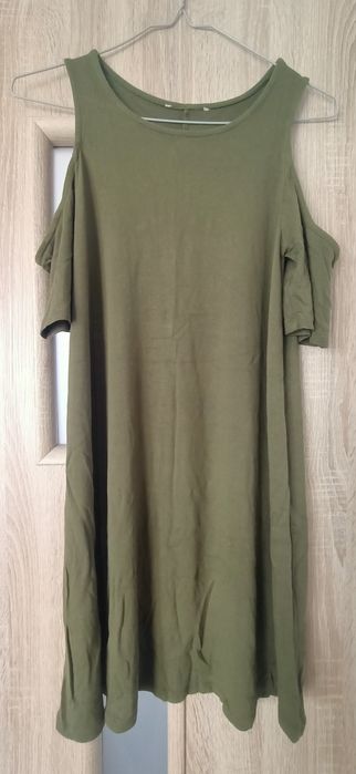 Codzienna sukienka khaki