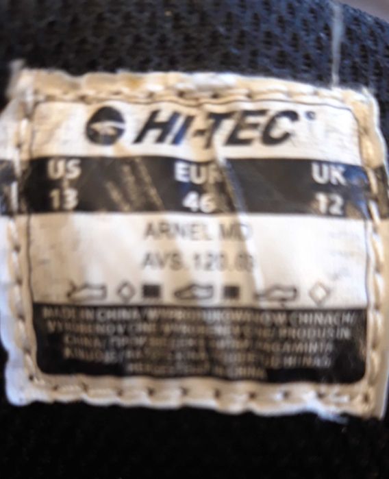 Buty męskie Hi-Tec. Skóra. Rozmiar 46