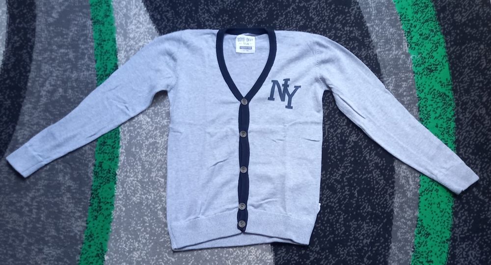 Szary rozpinany sweter Reserved r 158