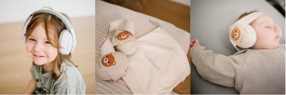 Słuchawki wygłuszające ochronne dla dzieci 2w1