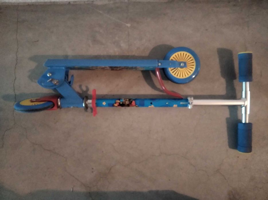 Trotinete Patrulha Pata dobrável e ajustável em altura