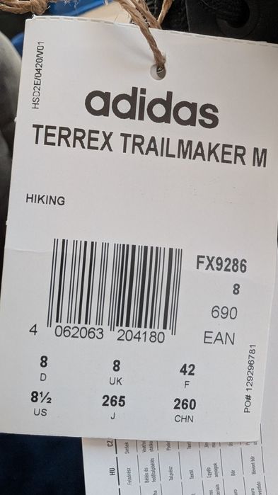 Зимние ботинки Adidas Terrex trailmaker mid cold.RDY