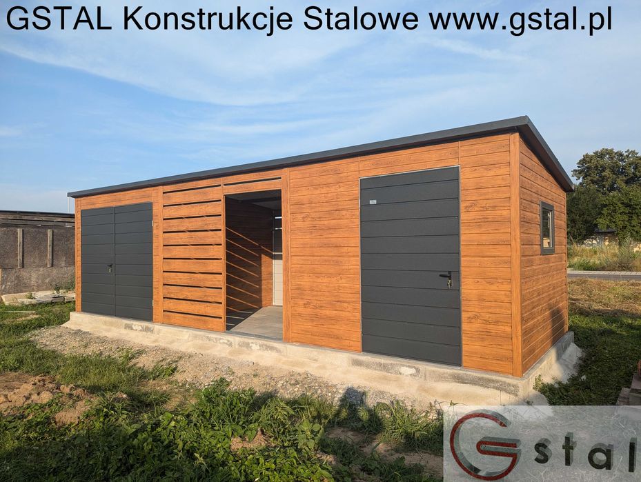 garaż domek na wymiar producent 6x6 3x5 4x6 9x6 6x5 profil ocynkowany