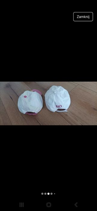 2x czapka JUICY r.4-8lat