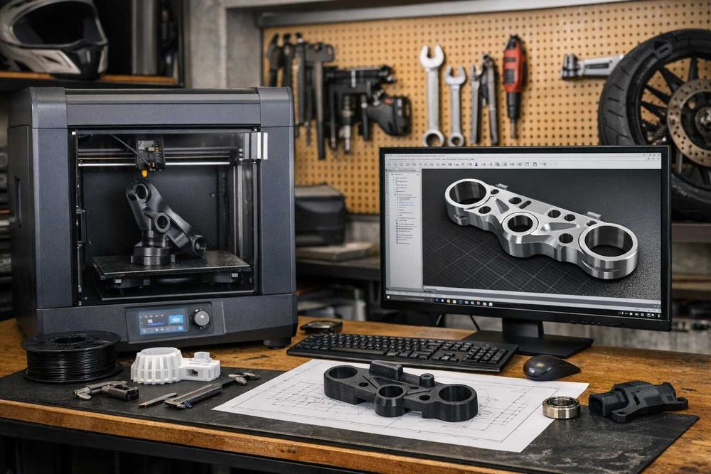 Prototypy, części i projekty maszyn – druk 3D, skanowanie 3D