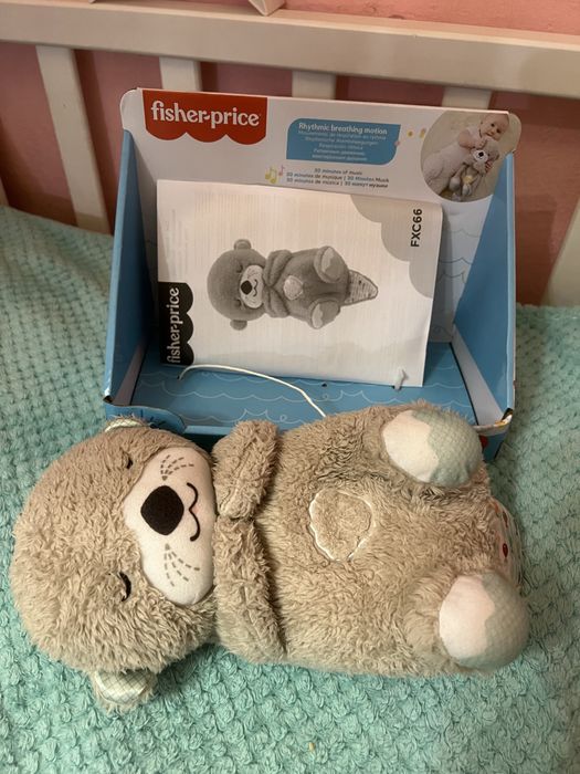 Видра ОРИГІНАЛ дихаюча Fisher Price нічник білий шум