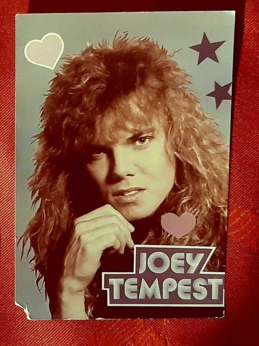 2 zdjęcia kolekcjonerskie z PRL Joey Tempest i EUROPE.