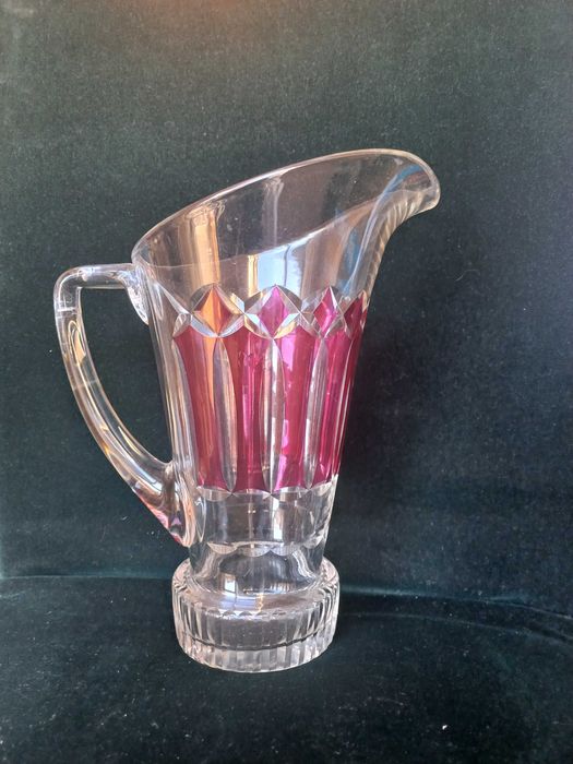 Jarro rosa c/ 6 copos