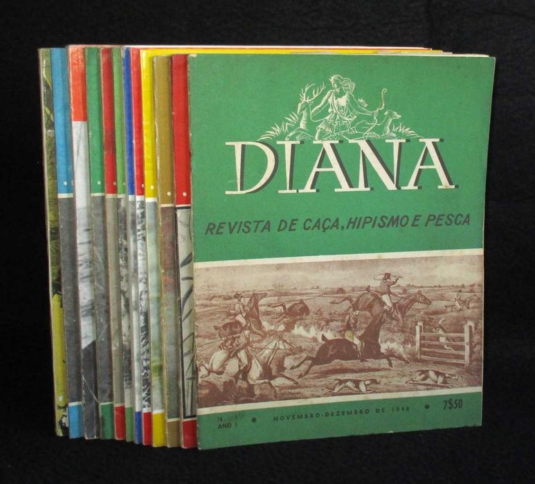 Diana Revista de Caça Hipismo e Pesca Anos 40 a 60 Raro Invulgar