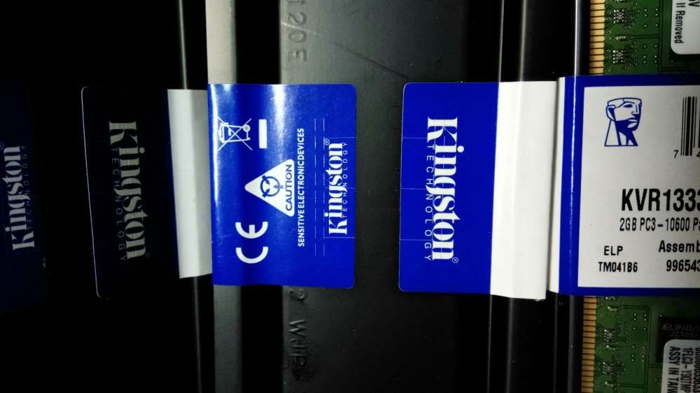 Memórias Kingston NOVAS 1333MHz 2GB com ECC servidor64738429902337123