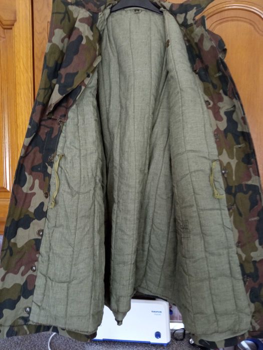 Casaco camuflado Exército Roménia M1990 sobretudo militar parka novo