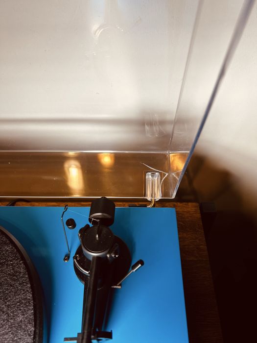 Вініловий програвач Pro-Ject Debut II блакитний Hi-Fi Австрія ремінний програвач вінілу