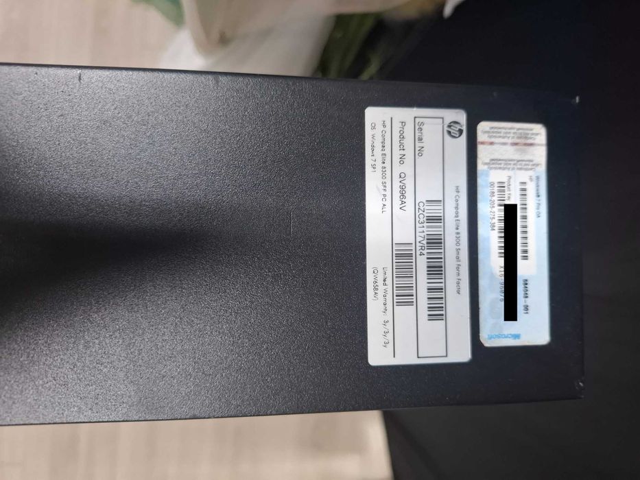 Komputer HP Compaq Elite 8300 SFF I5 3gen 8GB RAM 80GB HDD WIN7 PRO
