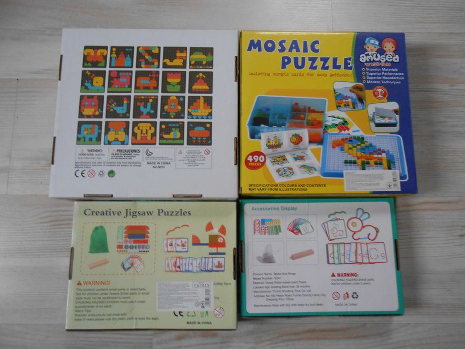 Цікаві мозаїки: геометрична, логічна, збери малюнок, креативна.