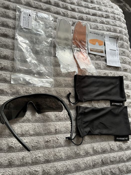 Балістичні-тактичні окуляри Swiss Eye Raptor Black